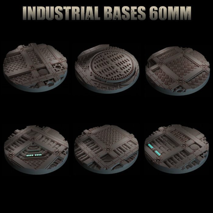 Industrial Bases 60mm | Socles Wargame – Image 2