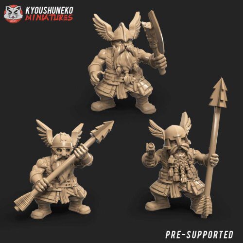 Miniature Dwarf Ballista Artillery Crew Kyoushuneko