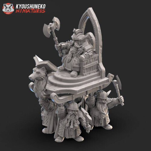 Miniature Dwarf High King Throne of Power Kyoushuneko