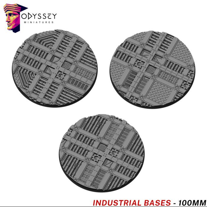 Industrial Bases 100mm | Socles Wargame