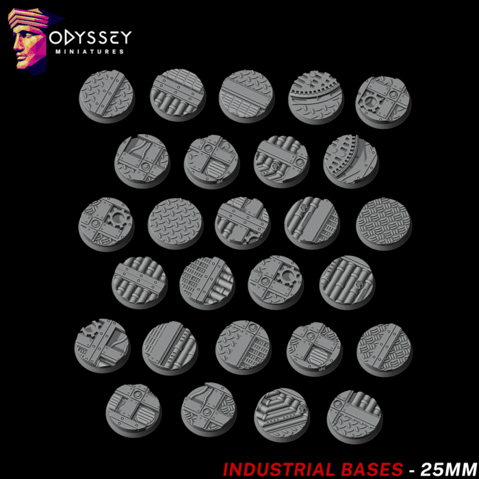 Industrial Bases 25mm | Socles Wargame