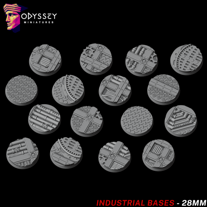 Industrial Bases 28mm | Socles Wargame