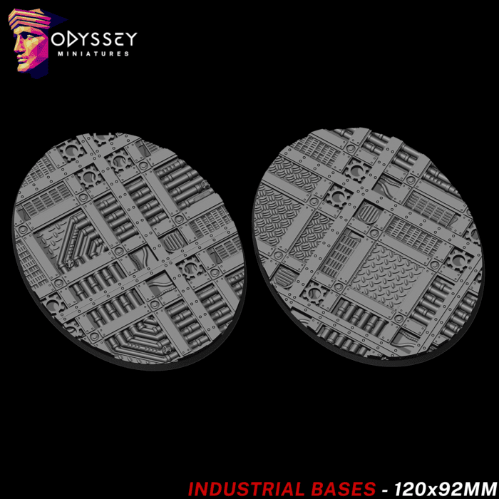 Industrial Bases 120x92mm | Socles Wargame