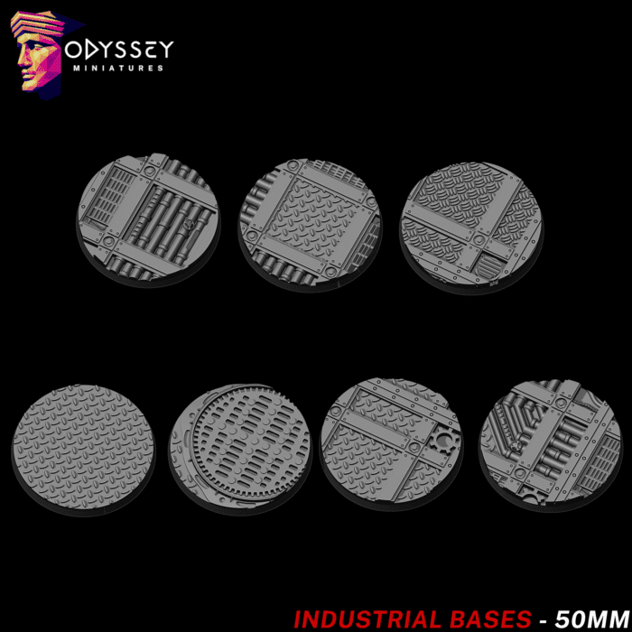 Industrial Bases 50mm | Socles Wargame