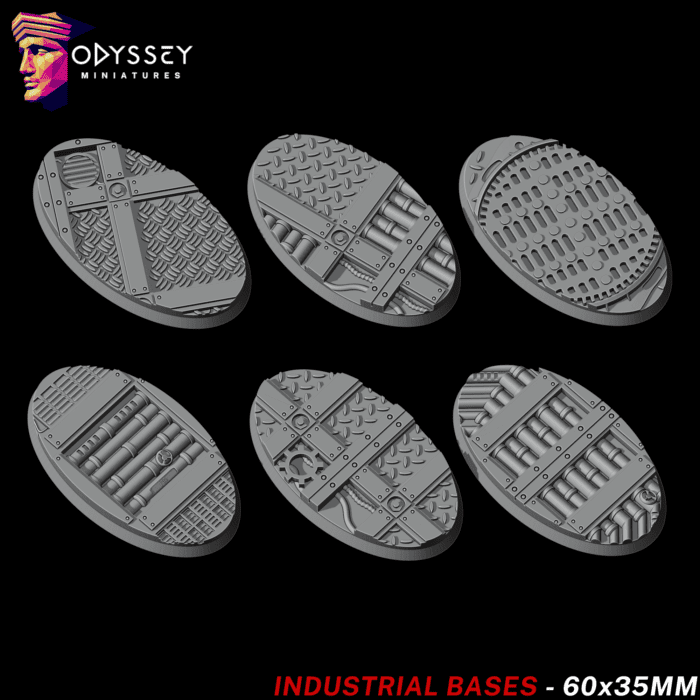 Industrial Bases 60x35mm | Socles Wargame