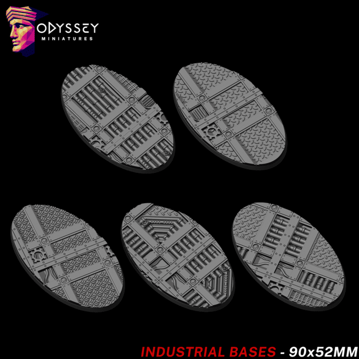 Industrial Bases 90x52mm | Socles Wargame