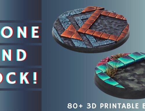 Le prochain Kickstarter ! Stone & Rock 3D Printable Bases
