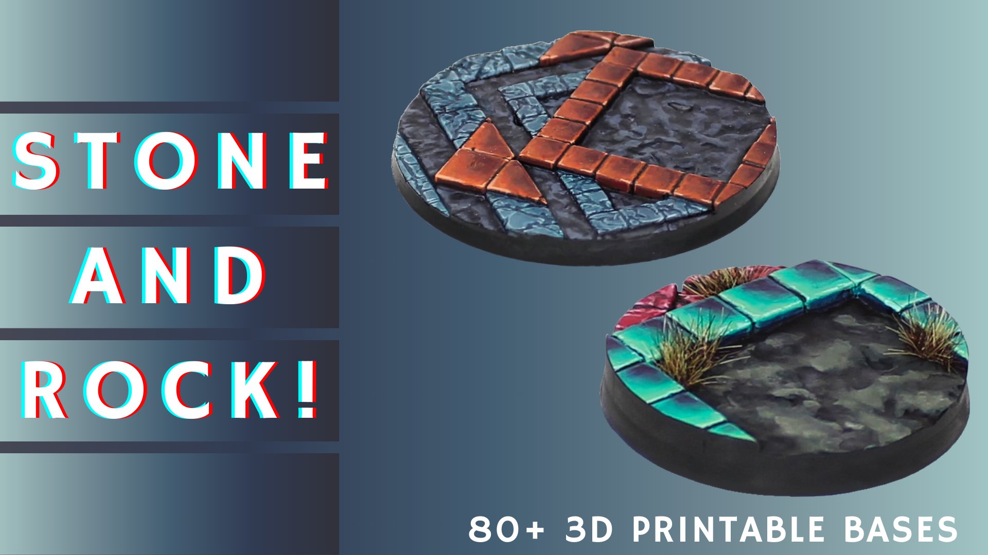 Stock And Rock 3D Printable Bases STL